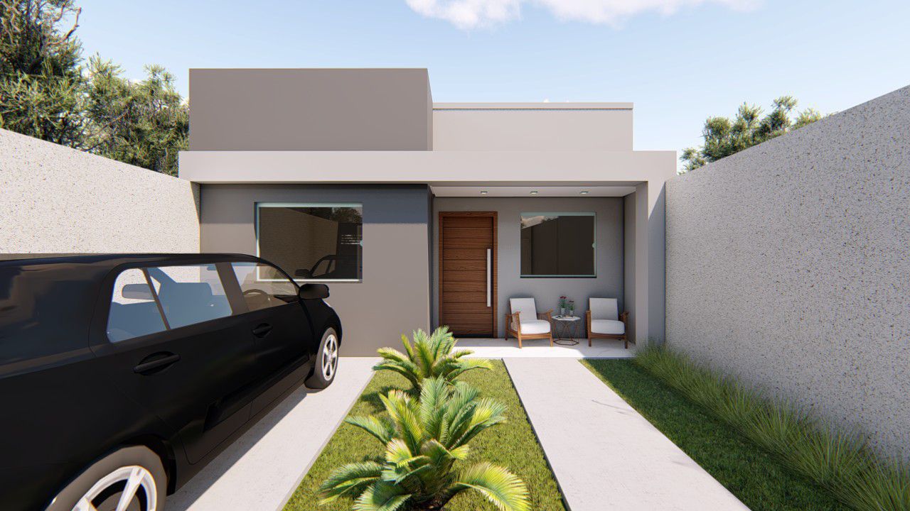 Fachada contemporânea da Residência Lamarão